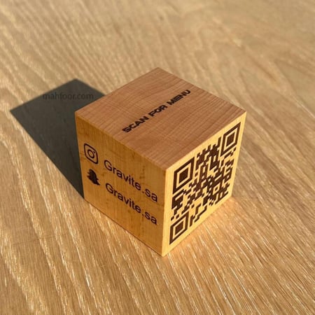 مكعبات قائمة الطعام - باركود منيو (عشرة حبات)