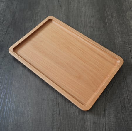 صواني تقديم مستطيلة من خشب الزان