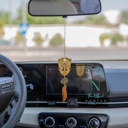 تعليقة سياره شعار الأهلي بالأسم