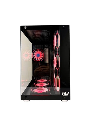 كيس بيسي قيمنق GTW - GT-F7CB001 V2 لون اسود بي 7 مراوح