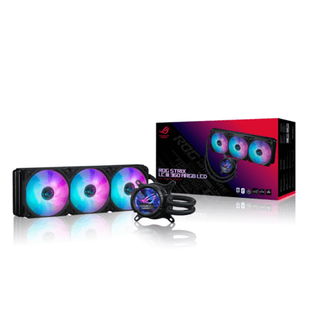 مثلث القوة: كرت ASUS TUF Gaming RTX 5090 32GB + مبرد ROG LC III LCD + باور 1200W