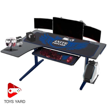 طاولة قيمنق زاوية لون أزرق ماوس أزرق