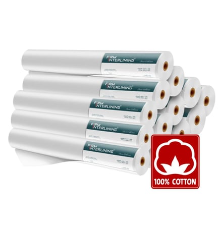 حشوة جبزور سحاب مخفي قطن وجه (فيرم) 4L1-310C اوف وايت 90 سم صيني