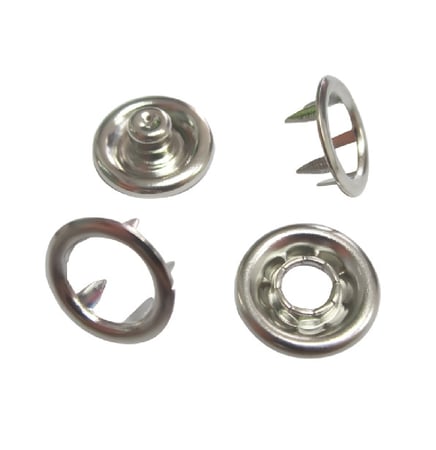 طقطق ياباني كبس حديد SMK مقاس 10 ملم - شدة 5 قروس - لون نيكل 3785LW