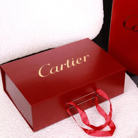 صندوق ملكي قطيفة فاخر لمسة تطريز