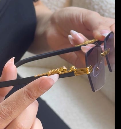 نظارة شمسية فاخرة لمسة تطريز
