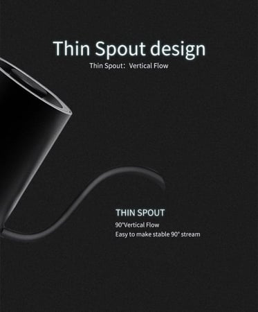 غلاية تايمور 600 مل ابريق ترشيح كهربائي TIMEMORE أبيض