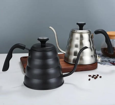 ابريق ترشيح v60 مع مقياس حرارة مثبت بحجم لتر وربع مناسب للجمعات