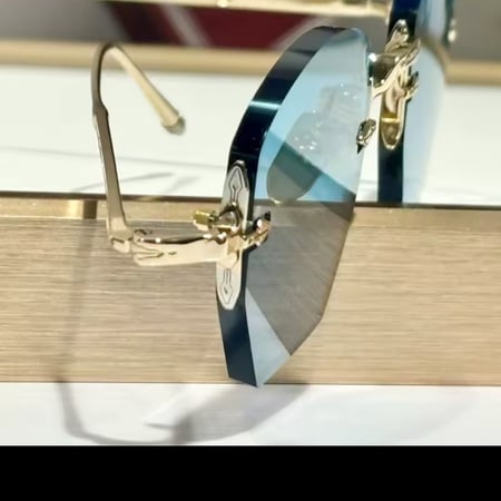 نظارات شمسية فاخرة بدون شفة من OATMAN مصنوعة من خليط معدني مربع ومربع غير منتظم عالي الجودة للرجال والنساء بتصميم أصلي UV400gafas مع حافظة داخلية