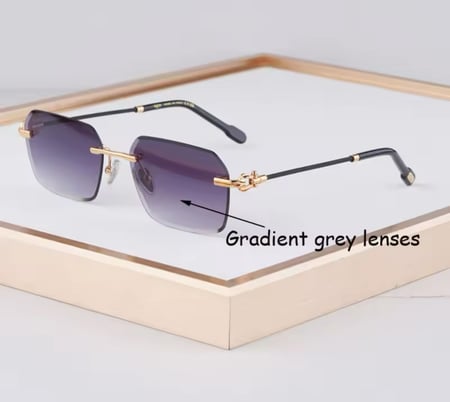 نظارات شمسية فاخرة بدون شفة من OATMAN مصنوعة من خليط معدني مربع ومربع غير منتظم عالي الجودة للرجال والنساء بتصميم أصلي UV400gafas مع حافظة داخلية