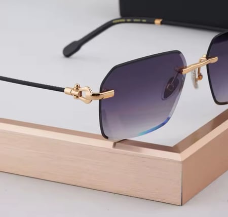 نظارات شمسية فاخرة بدون شفة من OATMAN مصنوعة من خليط معدني مربع ومربع غير منتظم عالي الجودة للرجال والنساء بتصميم أصلي UV400gafas مع حافظة داخلية