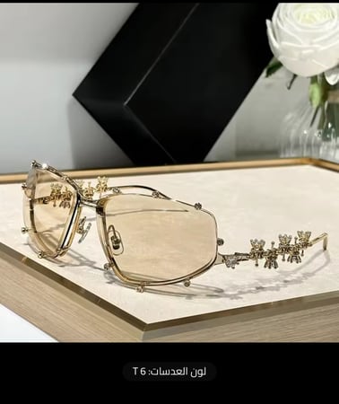 نظارات شمسية ماسية معدنية للنساء ، إطار نظارات UV400 ، مصمم علامة تجارية فاخرة ، أزياء كلاسيكية ، تخفيضات كبيرة ،