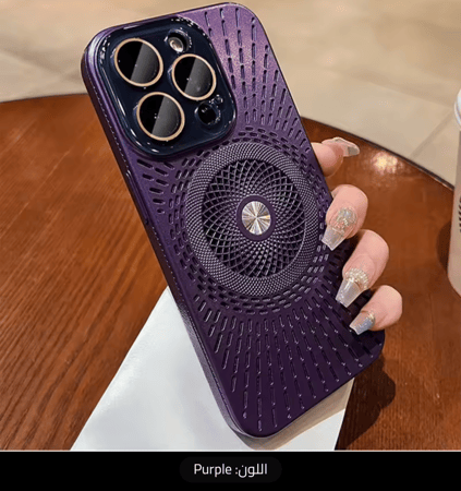 حافظة Magsafe فاخرة لتبديد الحرارة لهاتف آيفون 12 13 14 15 16 Pro Max 16 Plus واقي كاميرا زجاجي رفيع للغاية مضاد للسقوط