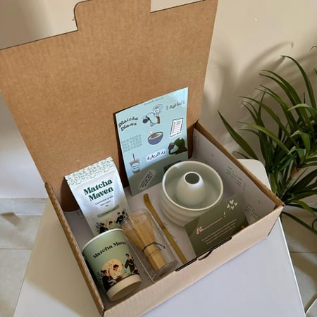 بوكس ماتشا ابيض