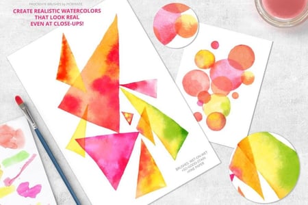 فرش بروكرييت | 50 فرشاة ألوان مائية