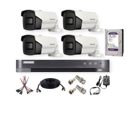 4 كاميرات 5 ميجا 30 متر مع التركيب