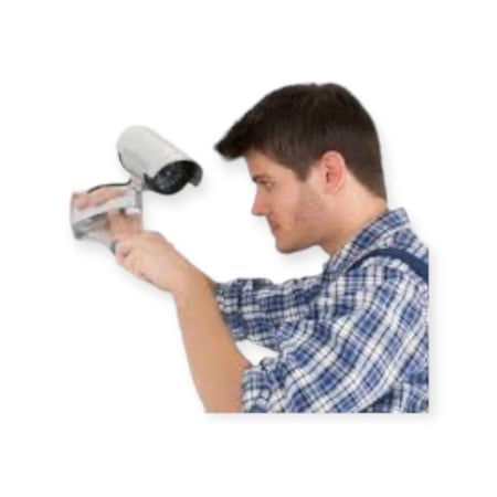 تركيب كاميرا مراقبة جديدة شامل أسلاك الكهرباء والديكورات والوصلات والجراجير ومواد التوصيل المختلفة