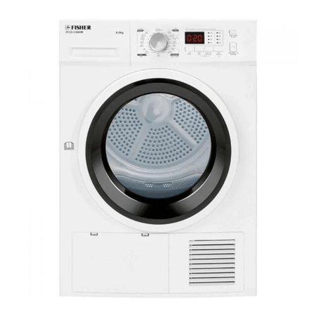 مجفف فيشر تحميل أمامي 8 كغ مكثف-FFLD-C080W