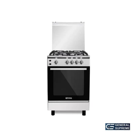 فرن جنرال سوبريم مصري 55*55 4 عيون استيل موديل GS5555FRGS