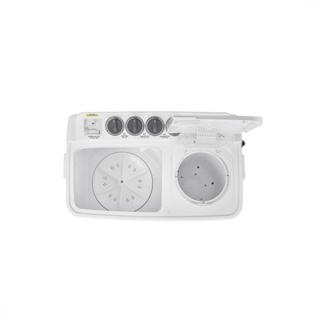 جنرال سوبريم غسالة ملابس بحوضين سعة 12 كجم لون أبيض GSTT120M