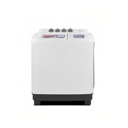 جنرال سوبريم غسالة ملابس بحوضين سعة 12 كجم لون أبيض GSTT120M