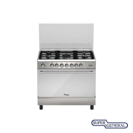 فرن غاز سوبر جنرال 5 عين 90*60 موديل KSGC9082FS