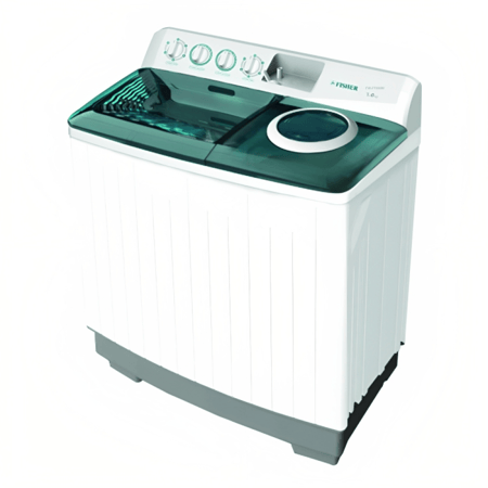 غسالة فيشر حوضين سعة 8 كيلو - FW-P8000N