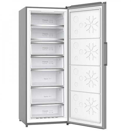 فريزر  سوبر جنرال رأسي باب واحد قابل للتحويل إلى ثلاجة مع تحكم رقمي 13.42 قدم, 380 لتر, انفرتر, استيل