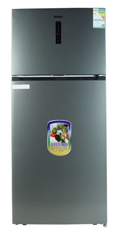 ثلاجة بيسك ببابين سلفر بسعة 18.6 قدم مكعب BRD-700HIS