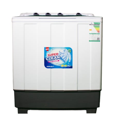 غسالة حوضين دورا سات 10 كيلو – أبيض