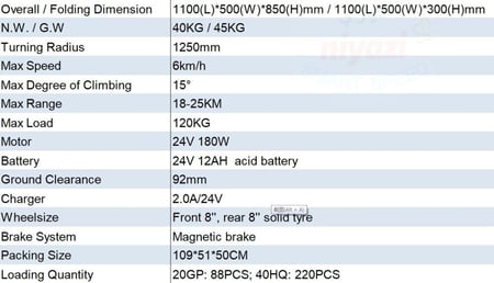 سكوتر كهربائي 4 كفر لكبار السن والاحتياجات الخاصة