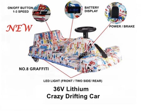 سيارة كريزي 36 فولت السريعة