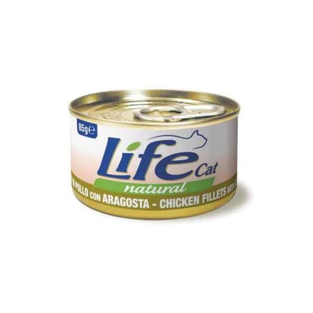لايف كات معلبات فيلية الدجاج مع اللوبستر طعام رطب للقطط, 85 جرام
