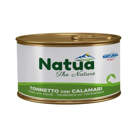 ناتوا طعام معلب بالتونة والحبار مع الجيلي للقطط  - 85 غم