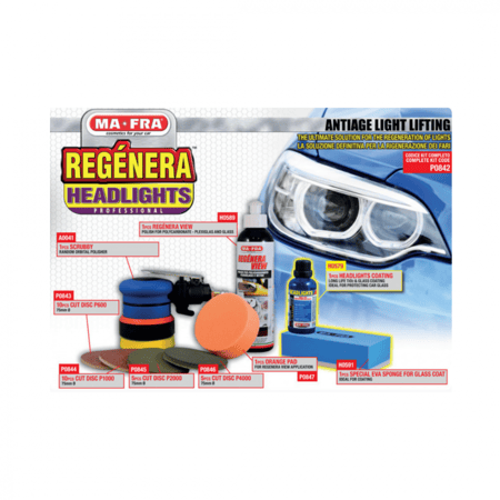 Headlight Restoration Kit Professional مجموعة تلميع الانوار هيدلايت ريستوريشن كت بروفيشنال مافرا