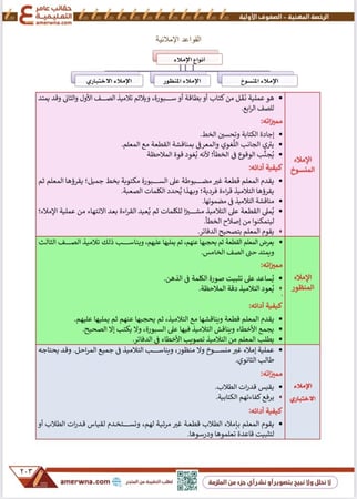 ملزمة الصفوف الأولية pdf