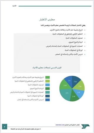 ملزمة الرخصة المهنية أحياء pdf