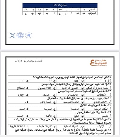 ملزمة الرخصة المهنية مهارات البحث pdf
