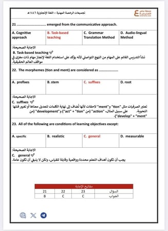 600 سؤال مع الحل مترجم في الرخصة المهنية لغة انجليزية pdf