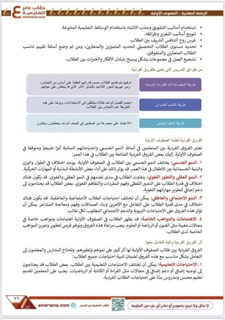 ملزمة الصفوف الأولية pdf