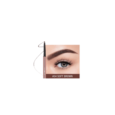 قلم تحديد الحواجب فاين تراينجل من او تو او-SOFT BROWN 04