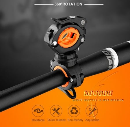 حامل كشاف الدراجات الهوائية ويمكن استخدامه للعديد من المهام ازرق