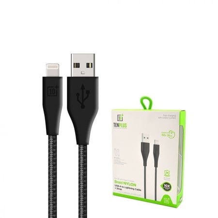 كيبل ايفون قماش TENPLUS