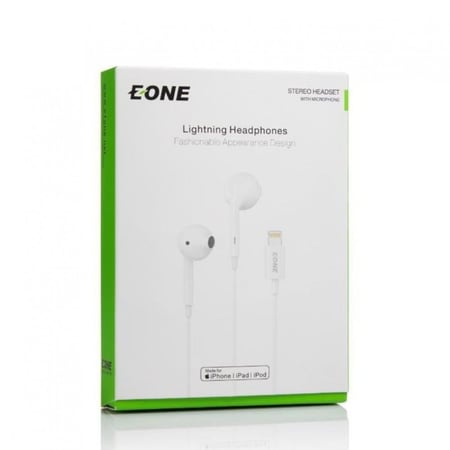 سماعة آيفون لايتنينج سلك معتمدة من آبل - E-ONE