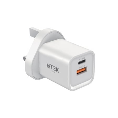 فيش جدارى MTEK 35W منفذ QC +منفذ PD