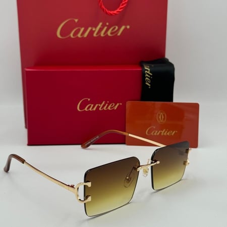 نظارة كارتير بدون أطار بٌني