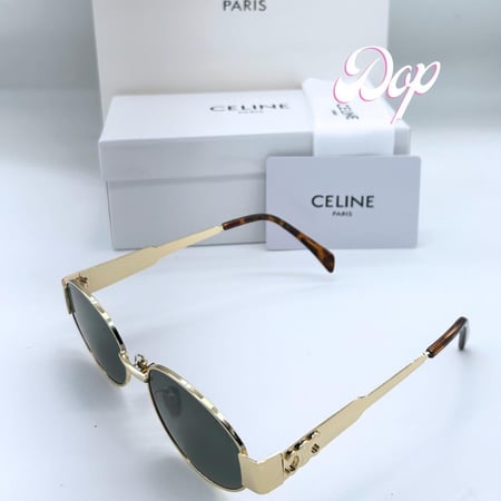 نظارة سيليN ذهبي كامل عدسة خضراء تايقر