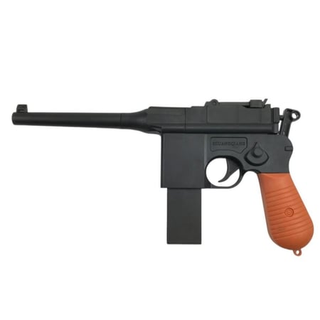 مسدس خرز بشكل رشاش لون أسود بمقبض بني