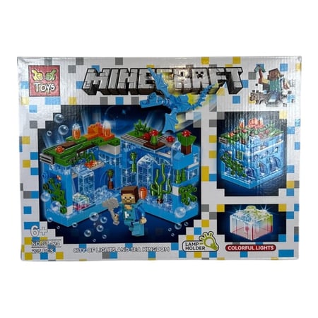 لعبة ليقو ماين كرافت-مضيء أزرق