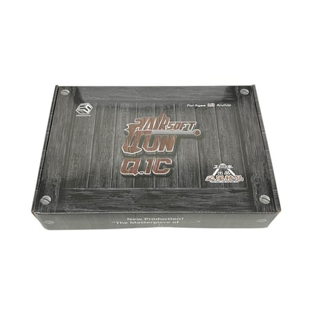 علبة لعبة مسدس خرز  شكل واقعي بلون أسود